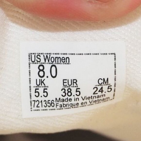 Vans Ward Platform Suede Colorblock Skate Sneakers Pink / Blue / White Women's 8 - Picture 10 of 11